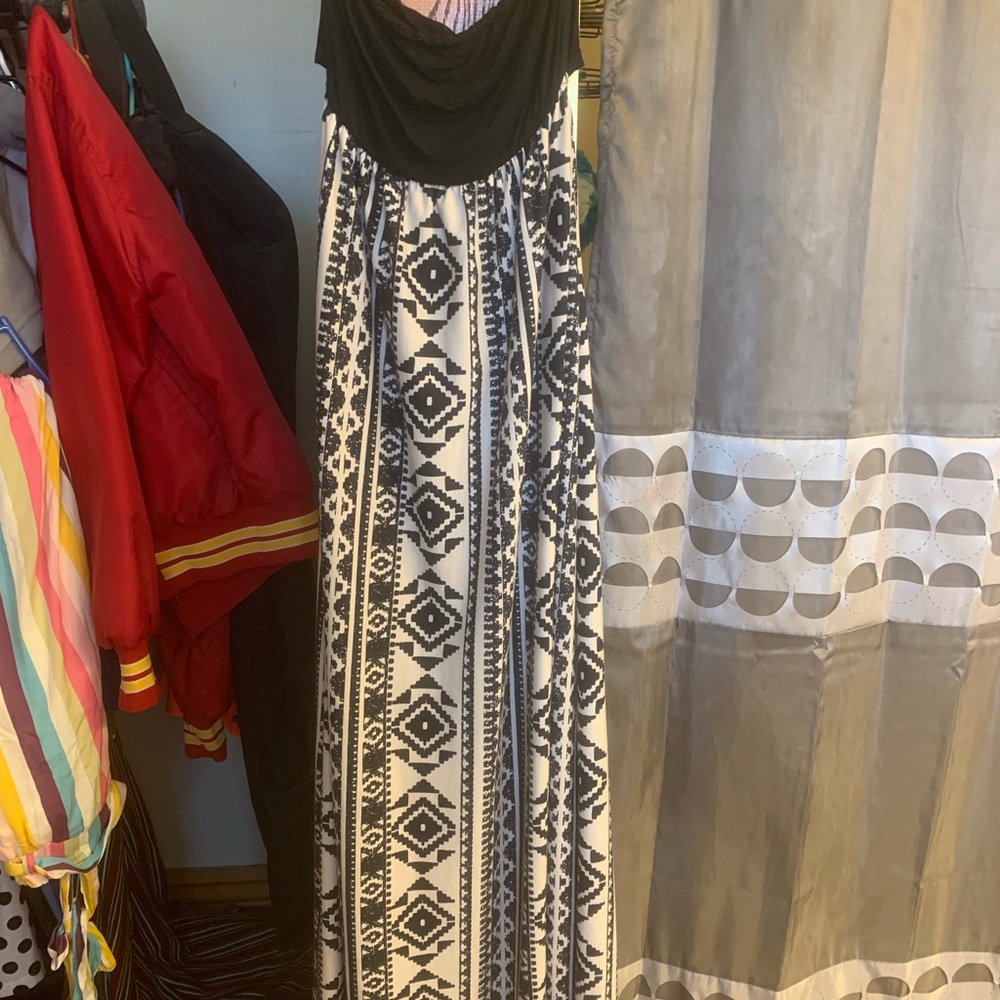 Loila maxi dress with open back size small